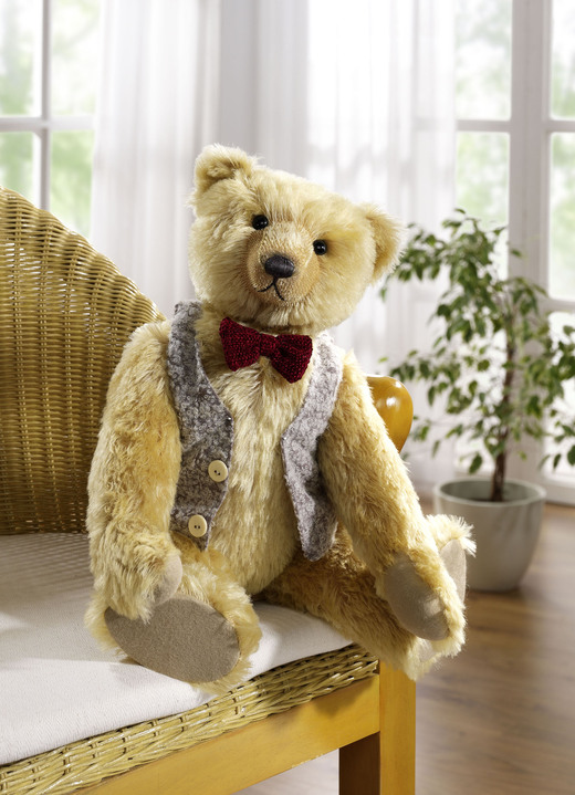Wohnaccessoires - Teddybär Hans von Clemens Spieltiere, in Farbe HELLGOLD