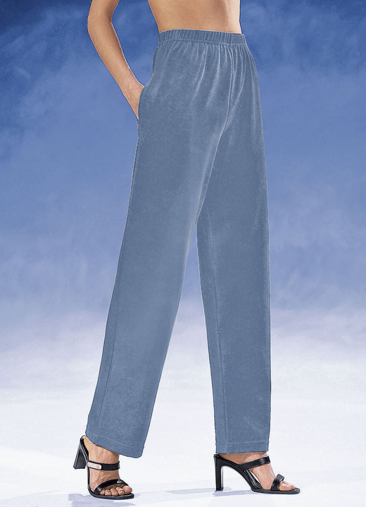 Hosen - Hose mit komfortablem Dehnbund, in Größe 018 bis 060, in Farbe JEANSBLAU Ansicht 1