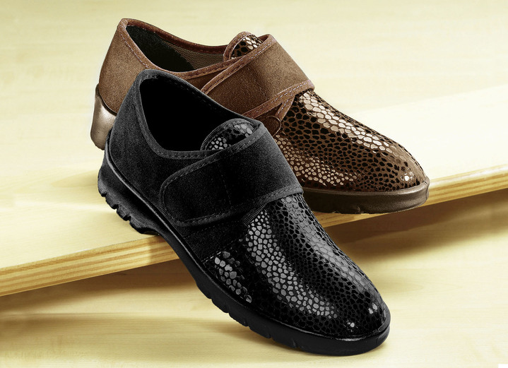 Slipper & Schnürschuhe - Florett Klett-Halbschuh für Damen und Herren, in Größe 036 bis 047, in Farbe MOCCA Ansicht 1