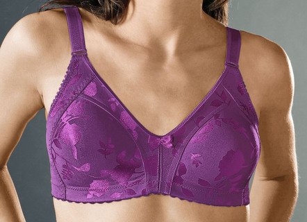 Naturana Minimizer-BH mit dezent glänzendem Floraldruck