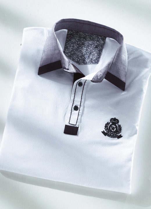 Shirts - Poloshirt in 3 Farben Shirts - Poloshirt in 3 Farben, in Größe 046 bis 062, in Farbe WEISS