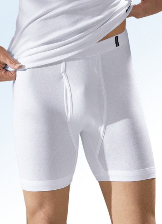 Unterhosen - Zweierpack Unterhosen aus Feinripp mit Eingriff, weiß, Bio-Baumwolle Unterhosen - Zweierpack Unterhosen aus Feinripp mit Eingriff, weiß, Bio-Baumwolle, in Größe 005 bis 013, in Farbe WEISS