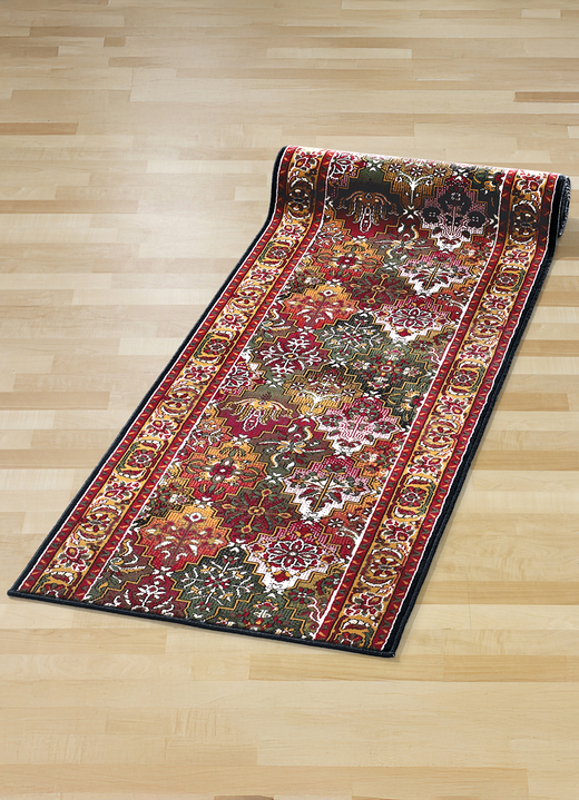 Läufer & Stufenmatten - Gewebte Läufer in Wunschlänge, in Größe 101 (Läufer, 60 cm breit) bis 106 (Läufer, 100 cm breit), in Farbe ROT Ansicht 1