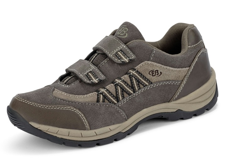Slipper & Schnürschuhe - Sportliche Herren-Slipper, mit herausnehmbarem Fußbett Slipper & Schnürschuhe - Sportliche Herren-Slipper, mit herausnehmbarem Fußbett, in Größe 040 bis 046, in Farbe TABAK-TAUPE