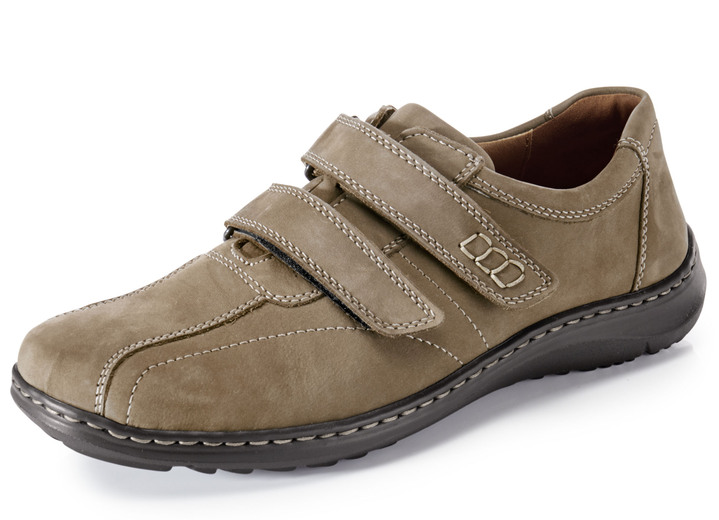 Slipper & Schnürschuhe - Waldläufer, bequeme Herren-Slipper, Weite H, mit herausnehmbarem Fußbett Slipper & Schnürschuhe - Waldläufer, bequeme Herren-Slipper, Weite H, mit herausnehmbarem Fußbett, in Größe 10 bis 9 1/2, in Farbe TABAKBRAUN