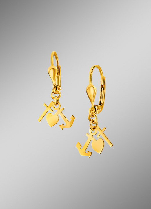 Ohrschmuck - Ohrringe Glaube, Liebe, Hoffnung, in Farbe  Ansicht 1