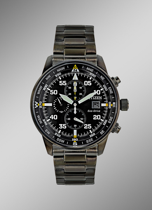 - Solar-Herrenuhr in Flieger-Optik , in Farbe  Ansicht 1