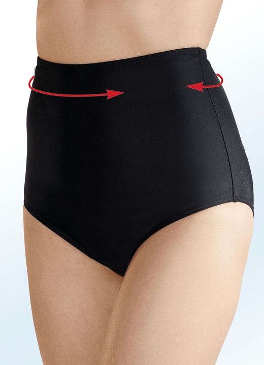 Bikinihose hoch geschnitten schwarz