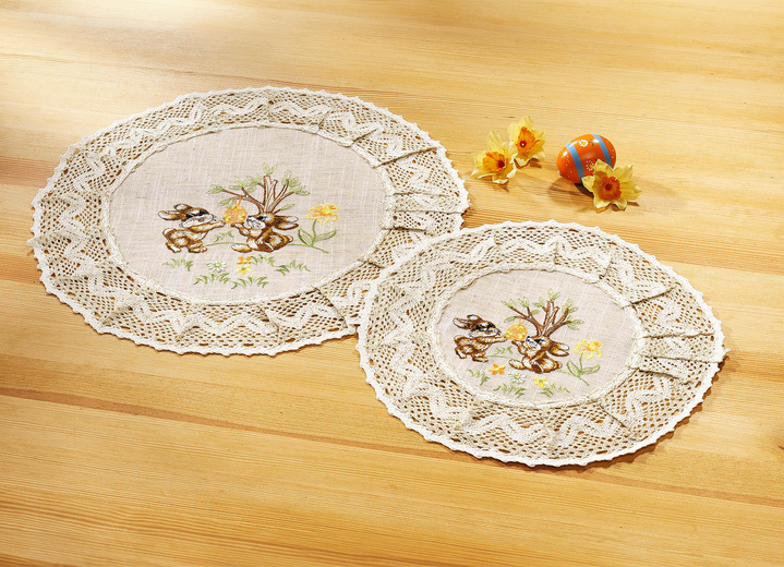 Dekokissen & Hüllen - Accessoires mit Spitze aus dem Hause Schäfer, in Größe 101 (Läufer, 40/ 85 cm) bis 404 (Kissenbezug, 40/ 40 cm), in Farbe  Ansicht 1