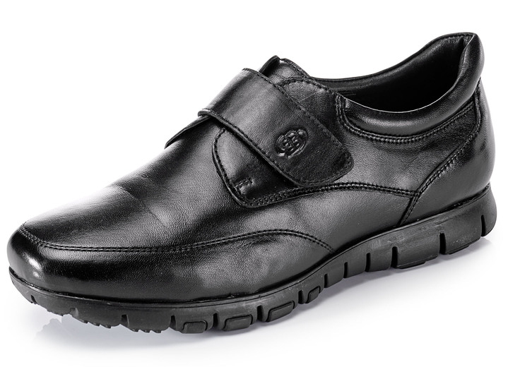 Slipper & Schnürschuhe - Leichte Herren-Slipper, mit herausnehmbarem Fußbett Slipper & Schnürschuhe - Leichte Herren-Slipper, mit herausnehmbarem Fußbett, in Größe 040 bis 046, in Farbe SCHWARZ