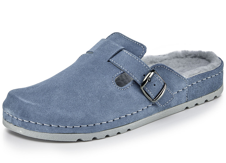 Mubb Pantoffel mit Lammfell FuBbett Hausschuhe MONA