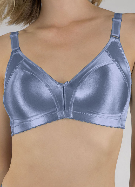 T-Shirt-BH - Naturana Minimizer-BH mit vorgeformten Cups, in Größe 075 bis 105, in Cup D, in Farbe RAUCHBLAU Ansicht 1