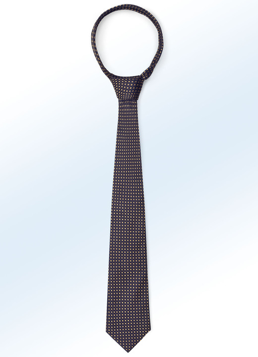Herrenmode - Gemusterte Krawatte in 6 Farben, in Farbe BRAUN Ansicht 1
