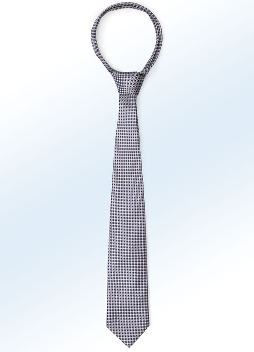Herrenmode - Gemusterte Krawatte in 6 Farben, in Farbe ROSÈ Ansicht 1