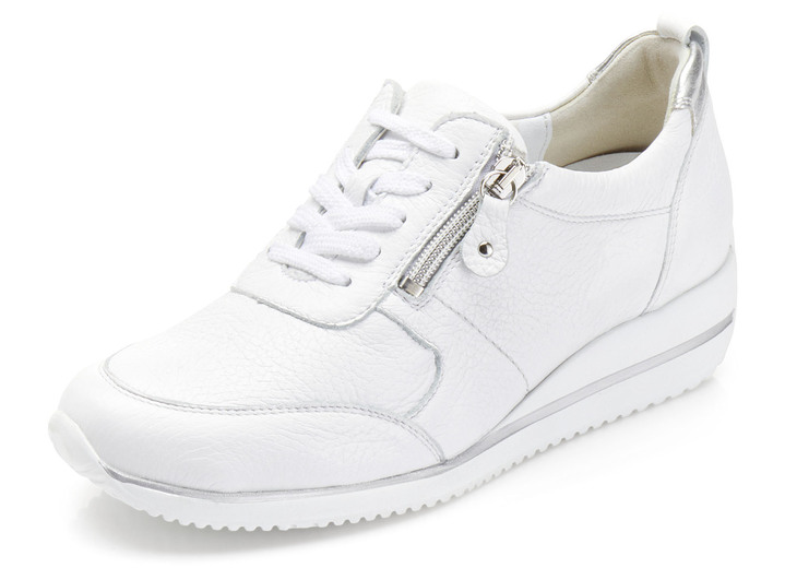 Weite H - Waldläufer, leichte Damen-Sneaker, Weite H, mit herausnehmbarem Fußbett, in Größe 3 1/2 bis 8, in Farbe WEISS Ansicht 1