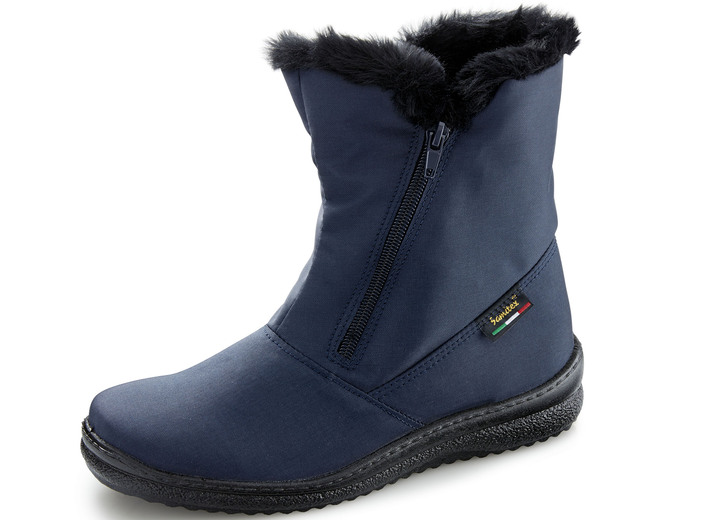 Stiefel & Stiefeletten - ELENA EDEN, atmungsaktive Damen-Stiefeletten, Winterschuhe, Weite G, mit Reißverschluss, in Größe 036 bis 042, in Farbe MARINE Ansicht 1