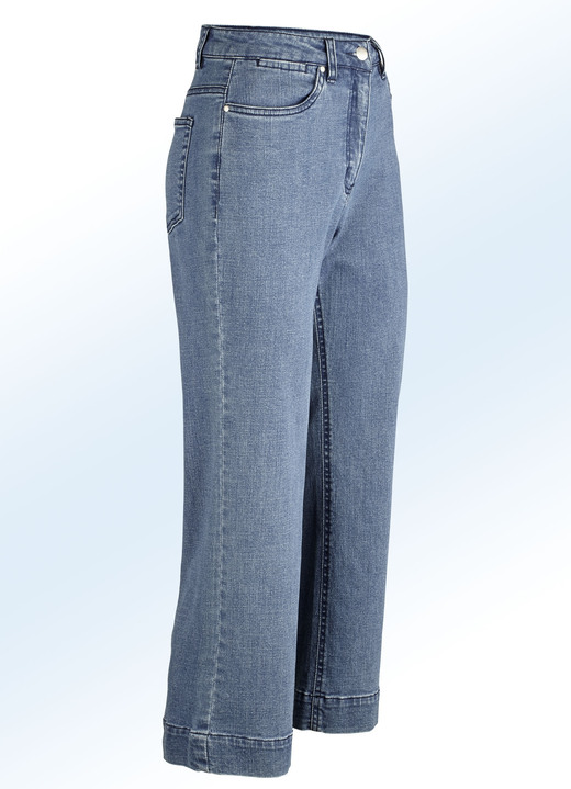 7/8-Hosen, Capris, Bermudas - Jeans-Culotte in 5-Pocket-Form, in Größe 017 bis 050, in Farbe JEANSBLAU Ansicht 1