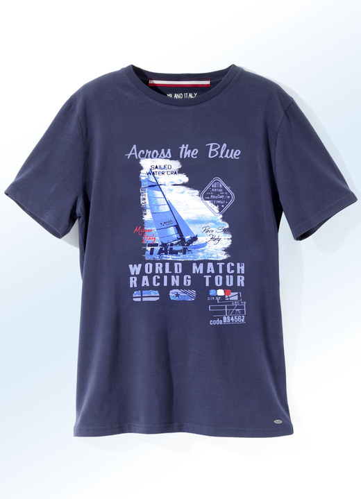 Shirts - Shirt von „Milano Italy“ in 4 Farben, in Größe 3XL (64/66) bis XXL (60/62), in Farbe MARINE Ansicht 1