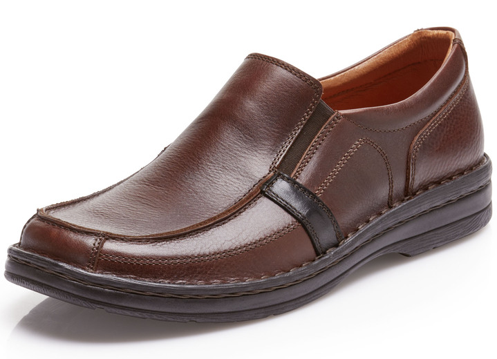 Slipper & Schnürschuhe - GINO GALANTE, klassische Herren-Slipper, mit herausnehmbarem Fußbett Slipper & Schnürschuhe - GINO GALANTE, klassische Herren-Slipper, mit herausnehmbarem Fußbett, in Größe 039 bis 046, in Farbe BURGUND