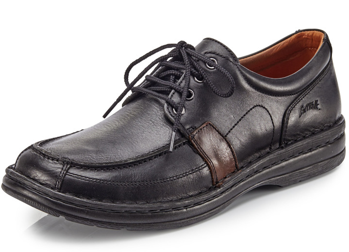 Slipper & Schnürschuhe - GINO GALANTE, schicke Herren- Schnürschuhe, mit herausnehmbarem Fußbett Slipper & Schnürschuhe - GINO GALANTE, schicke Herren- Schnürschuhe, mit herausnehmbarem Fußbett, in Größe 040 bis 047, in Farbe SCHWARZ