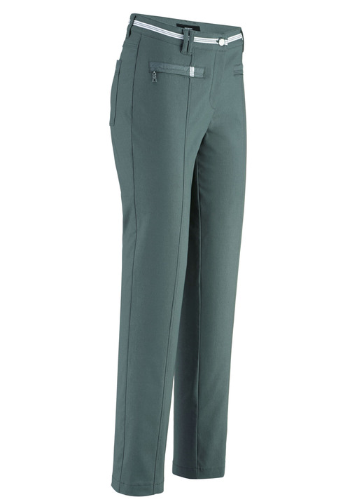 - Hose mit sportivem Chic, in Größe 018 bis 052, in Farbe SALBEI Ansicht 1