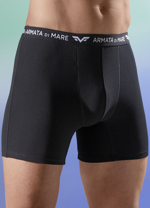 Unterhosen - Dreierpack Pants mit Elastikbund, in Größe 005 bis 011, in Farbe SCHWARZ