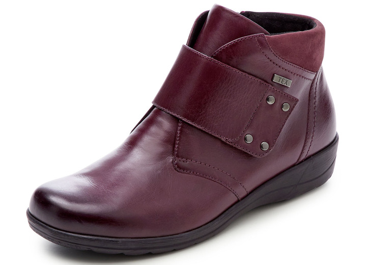 Stiefel & Stiefeletten - ELENA EDEN, atmungsaktive Damen-Boots, Weite H, mit Reißverschluss, in Größe 036 bis 042, in Farbe BORDEAUX Ansicht 1