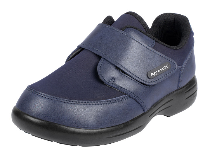Weite H - Damen-/Herren-Klettschuh in Weite H für den kräftigen Fuß, in Größe 036 bis 046, in Farbe BLAU Ansicht 1