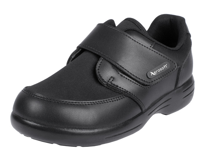 Weite H - Damen-/Herren-Klettschuh in Weite H für den kräftigen Fuß, in Größe 036 bis 046, in Farbe SCHWARZ Ansicht 1