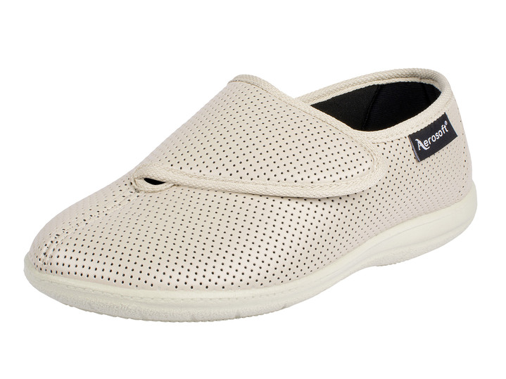 Weite H - Aerosoft Flex Damen-Klettschuh in Weite H für den kräftigen Fuß, in Größe 036 bis 042, in Farbe BEIGE Ansicht 1