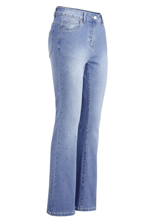 Jeans - Jeans mit leicht ausgestellter Beinweite Jeans - Jeans mit leicht ausgestellter Beinweite, in Größe 017 bis 052, in Farbe HELLBLAU