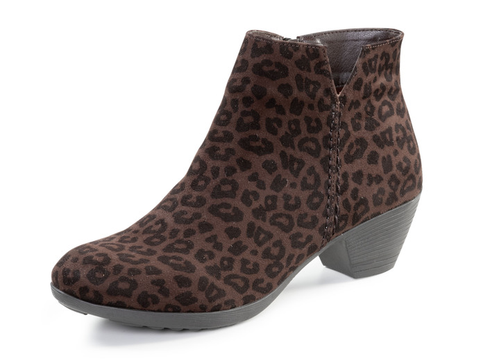 Stiefel & Stiefeletten - Andrea Conti, trendige Damen-Stiefeletten, mit Reißverschluss, in Größe 036 bis 042, in Farbe BRAUN-SCHWARZ Ansicht 1