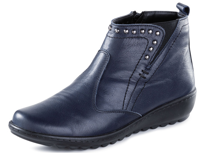 Stiefel & Stiefeletten - Gemini, bequeme Damen-Boots, Weite G, mit herausnehmbarem Fußbett, in Größe 036 bis 042, in Farbe MARINE Ansicht 1