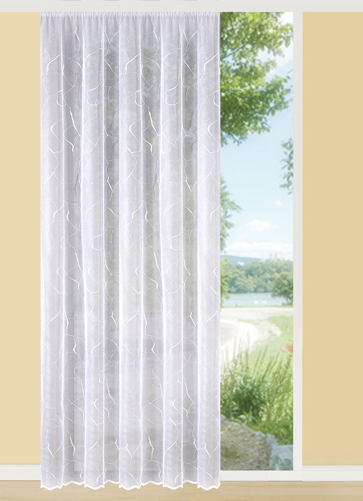 - Store Wasser mit Universalschienenband, in Größe 140 (H125xB300 cm) bis 291 (H245xB450 cm), in Farbe WEISS Ansicht 1
