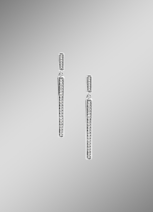 Ohrschmuck - Schicke Ohrstecker mit 54 Diamanten, in Farbe  Ansicht 1