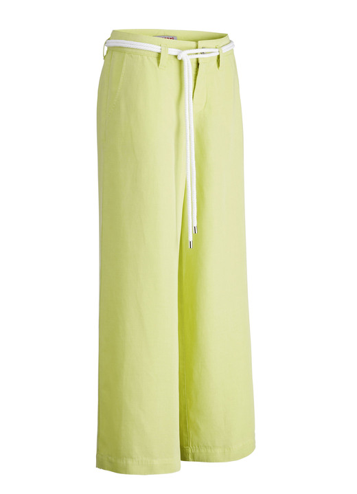 - Culotte mit angesagtem Kordelgürtel, in Größe 018 bis 052, in Farbe LIMONE Ansicht 1