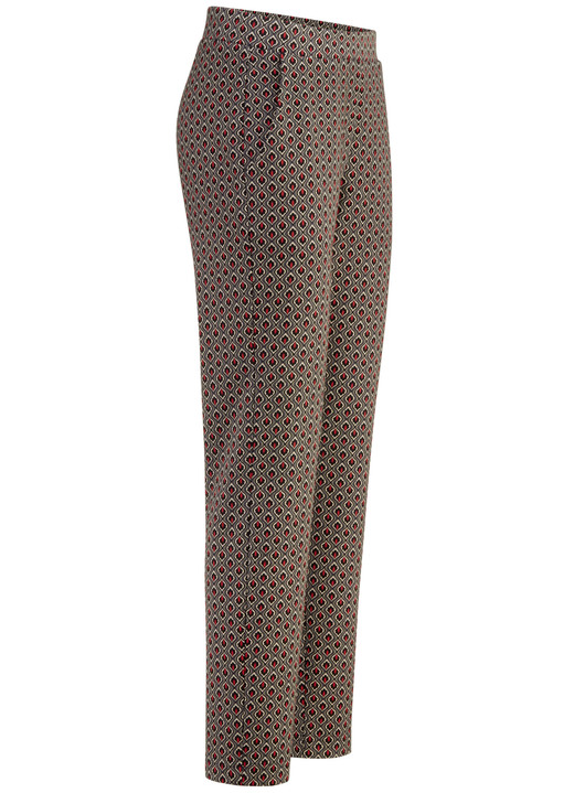 - Hose in aktueller Minimaldessinierung, in Größe 018 bis 052, in Farbe TAUPE-SCHWARZ-ROT Ansicht 1