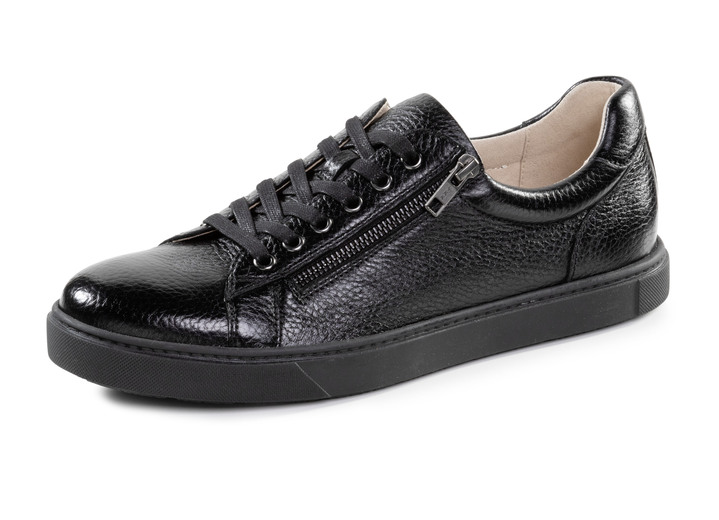 Slipper & Schnürschuhe - GINO GALANTE, klassische Herren-Sneaker, mit herausnehmbarem Fußbett Slipper & Schnürschuhe - GINO GALANTE, klassische Herren-Sneaker, mit herausnehmbarem Fußbett, in Größe 040 bis 046, in Farbe SCHWARZ