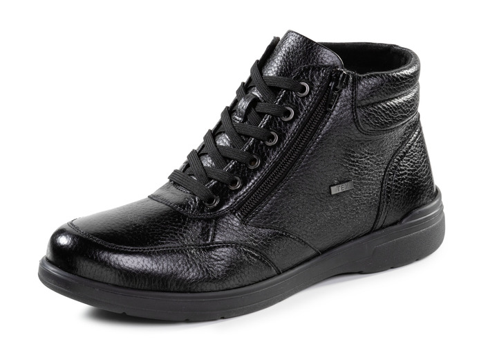 Stiefeletten - GINO GALANTE, gefütterte Herren-Boots, Winterschuhe, mit Reißverschluss Stiefeletten - GINO GALANTE, gefütterte Herren-Boots, Winterschuhe, mit Reißverschluss, in Größe 040 bis 045, in Farbe SCHWARZ