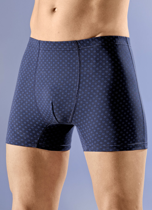 Unterhosen - Dreierpack Pants mit Dehnbund, in Größe 005 bis 011, in Farbe 2X MARINE, 1X BORDEAUX Ansicht 1