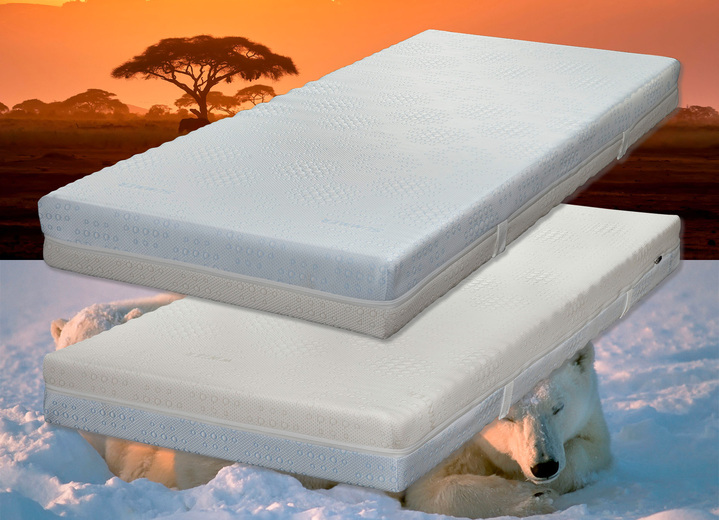 Matratzen & Topper - 7-Zonen-Cellflex-Matratze von Hemafa mit Sommer- und Winterseite, in Größe 129 (80/190 cm) bis 136 (160/200 cm), in Farbe , in Ausführung Höhe ca. 14 cm Ansicht 1