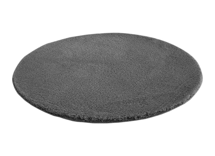 Modern - Brücken und Teppiche mit Anti-Rutschbeschichtung, in Größe 103 (Brücke, 80x 80 cm) bis 300 (Teppich, ø 67 cm), in Farbe ANTHRAZIT Ansicht 1