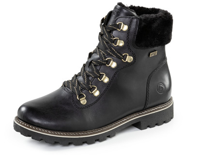 Remonte Schnür-Stiefelette mit Plüschkragen