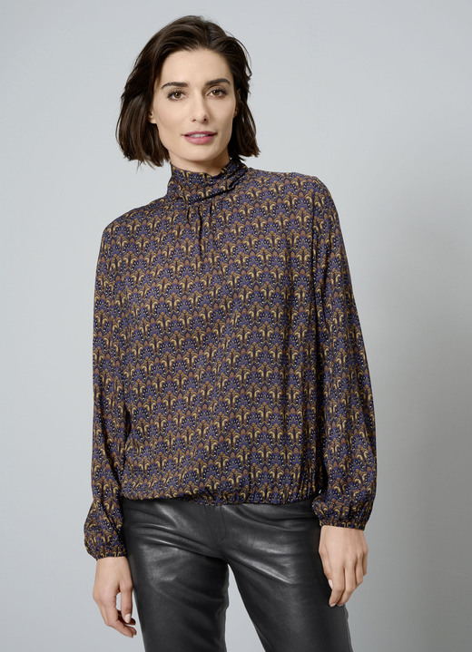 Langarm - Schlupfbluse, in Größe 038 bis 052, in Farbe MULTICOLOR