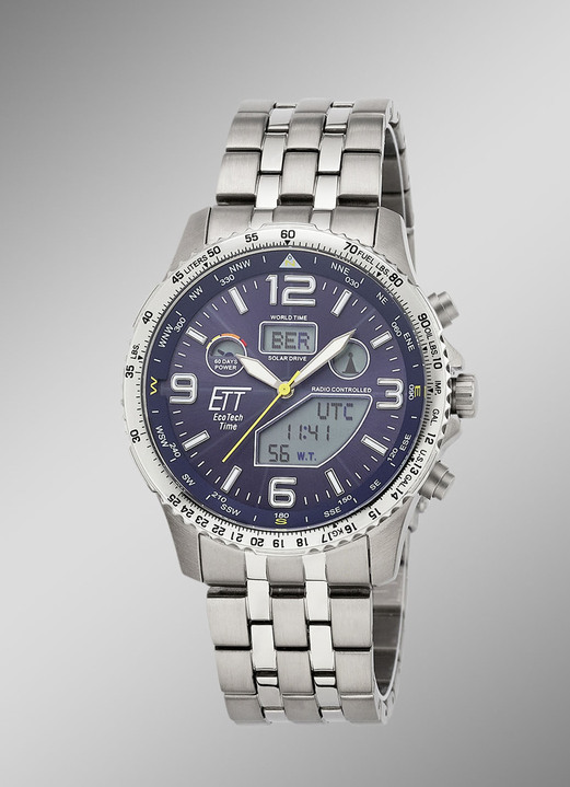 - ETT Professional Funk-Solar-Herrenuhr, in Farbe  Ansicht 1