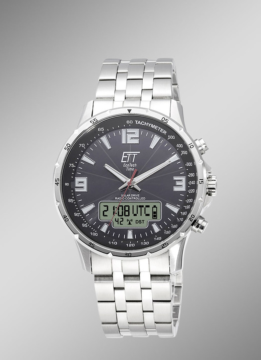 - Sportliche Funk-Solar-Herrenuhr, in Farbe  Ansicht 1