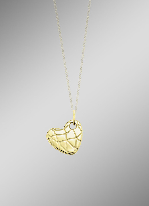 Anhänger - Herzstück in Gold 375/- fein, in Farbe  Ansicht 1
