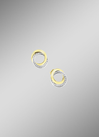 Zarte Eleganz: Ohrstecker mit synth. Zirkonia