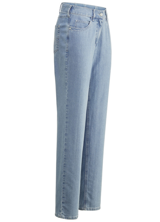 Hosen mit Knopf- und Reißverschluss - Komfortjeans CARLA, in Größe 018 bis 052, in Farbe HELLBLAU Ansicht 1