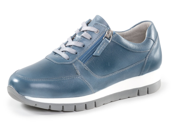 Weite H - ELENA EDEN Sneaker aus Nappaleder, in Größe 036 bis 042, in Farbe JEANS Ansicht 1